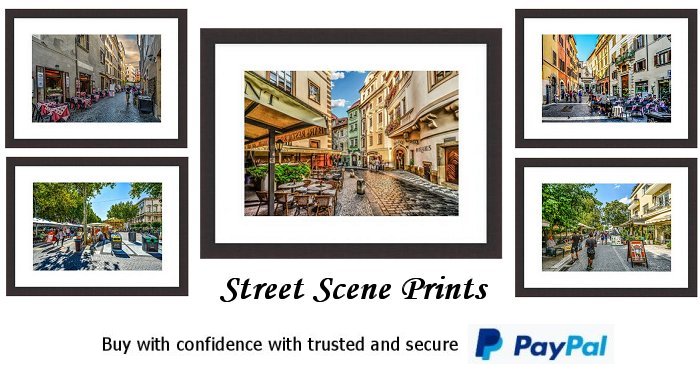 Street Scene Framed Prints